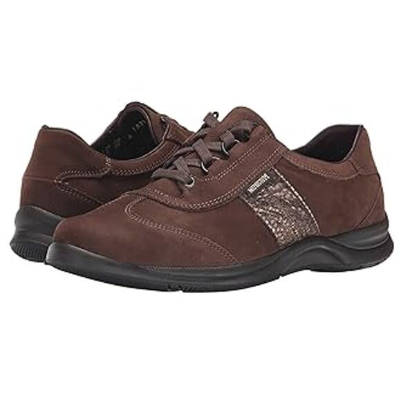 Mephisto Brown Nubuck Suede Walking Shoe Sneaker Size 9.5 With Box - Picture 1 of 10